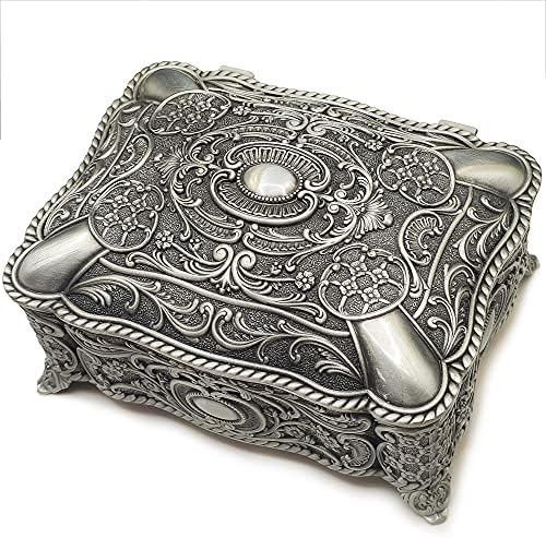 Falado Jewelry Music Box Wind Up Golden Movement