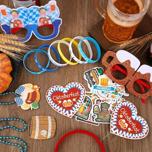 JULBEAR 80 Pcs Oktoberfest Party Accessory Set