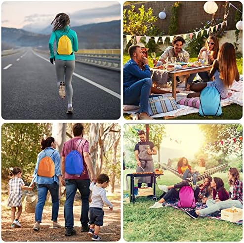 Drawstring Bags Bulk 100PCS 25 Colors for Gym Travel