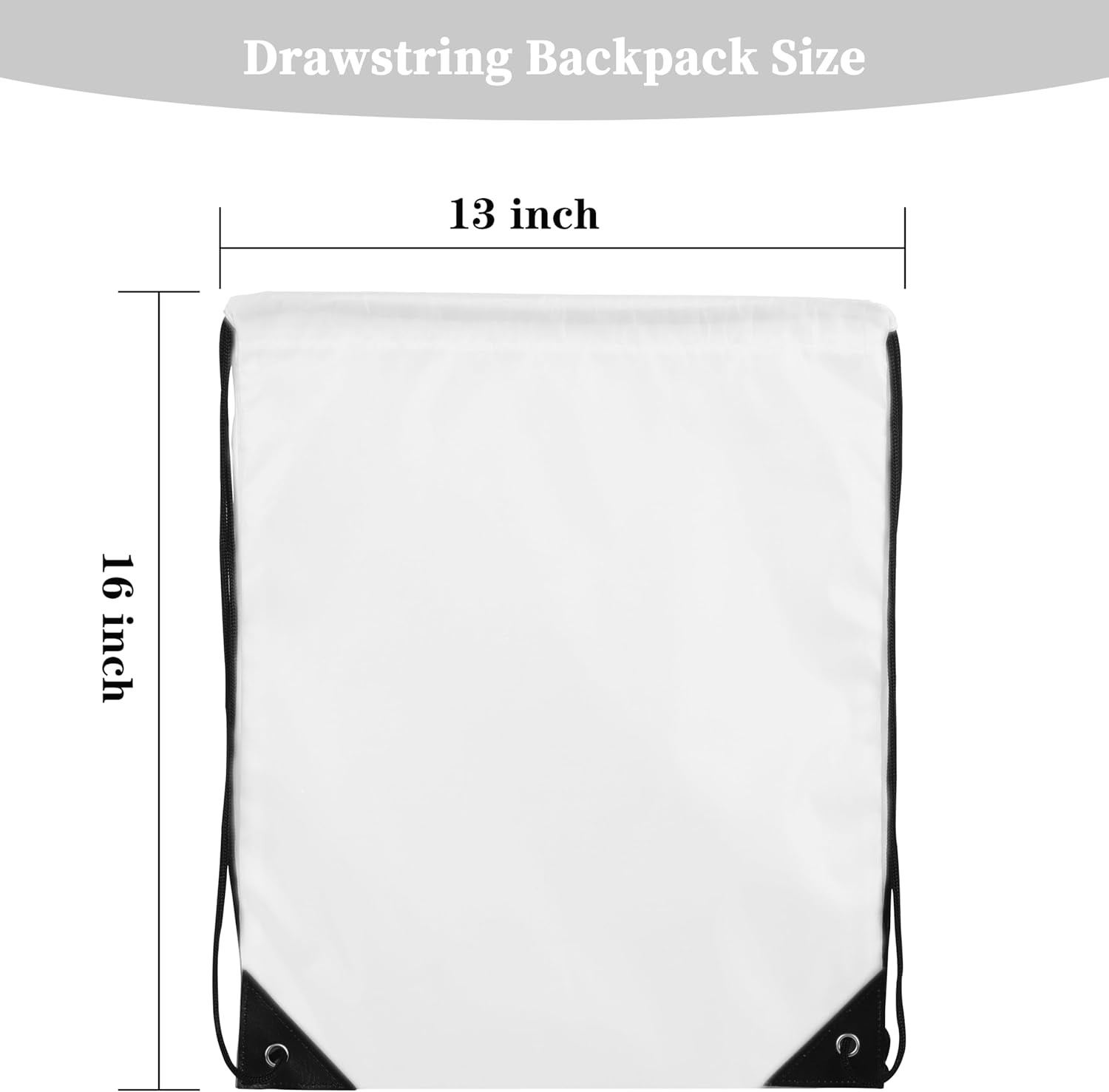 60 Piece Drawstring Sports Backpack Set for Men Women Gym Bags Outdoor Use