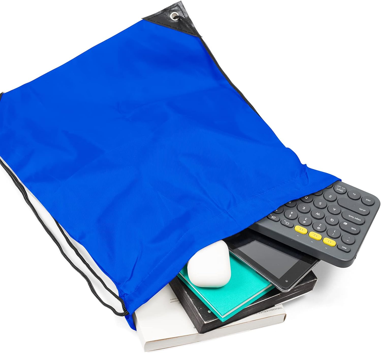 IKAYAS 6Pcs Drawstring Bags Bulk Colorful Backpacks for Gym Yoga Travel Sports