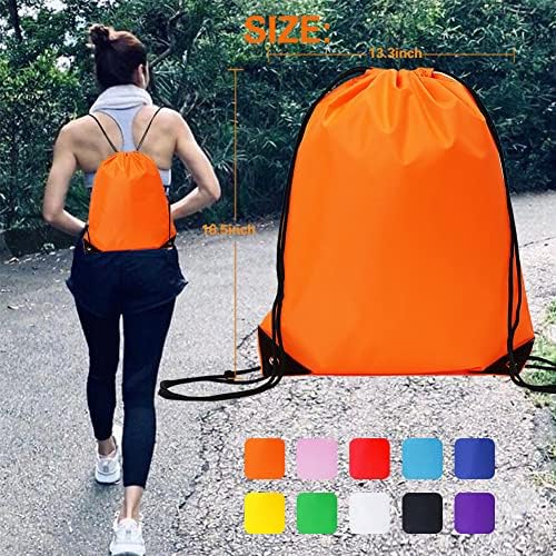 CODOBON 20 Pcs Drawstring Backpack Bulk Gym Sport Bags