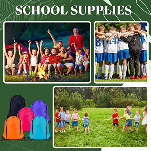 LEIFIDE 200 Pcs Drawstring Bags Bulk Multicolor