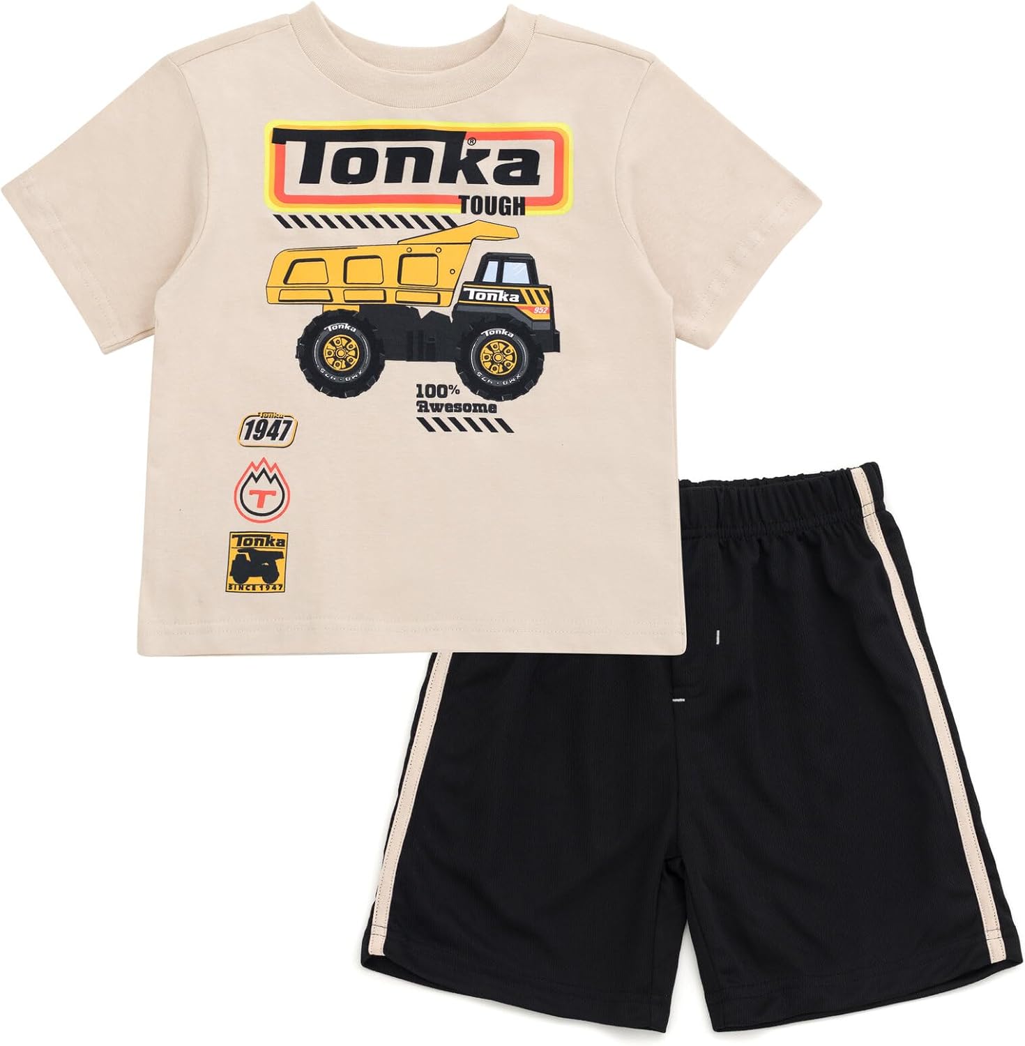 Tonka T-Shirt and Mesh Shorts Outfit Set for Boys 2T-7-8