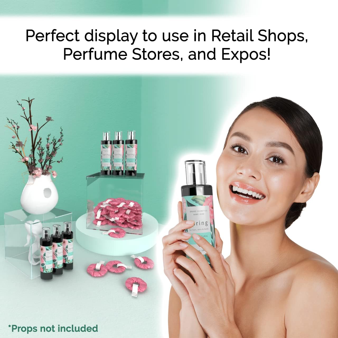 9 Inch Acrylic Display Riser Box No Lid Clear Square Jewelry Box Storage Platform