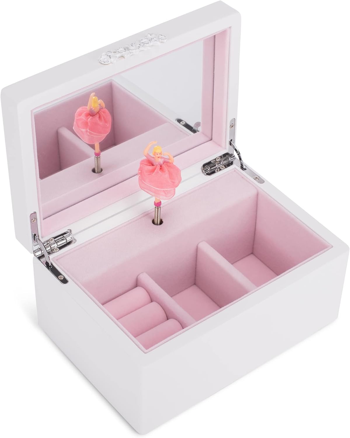 Cottage Garden Musical Jewelry Box with Ballerina 7 Inch