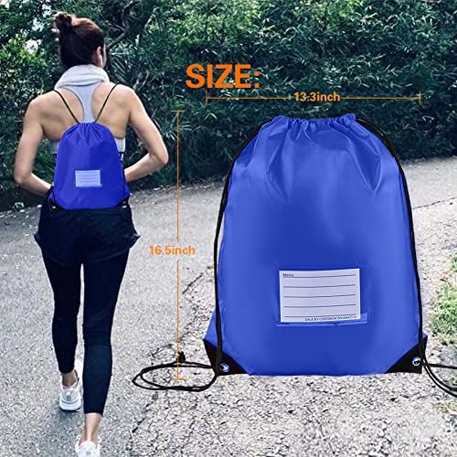 20 Pcs Royal Blue Drawstring Bags for Travel Gym Sports