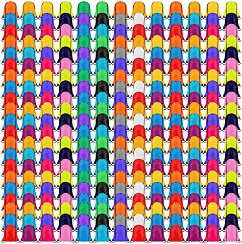 Kacctyen 400 Pcs Drawstring Backpack Bulk Set 18 Colors