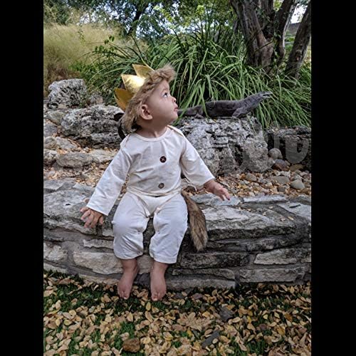 Shalofer Baby Wild Things Are Romper with Tail and Crown