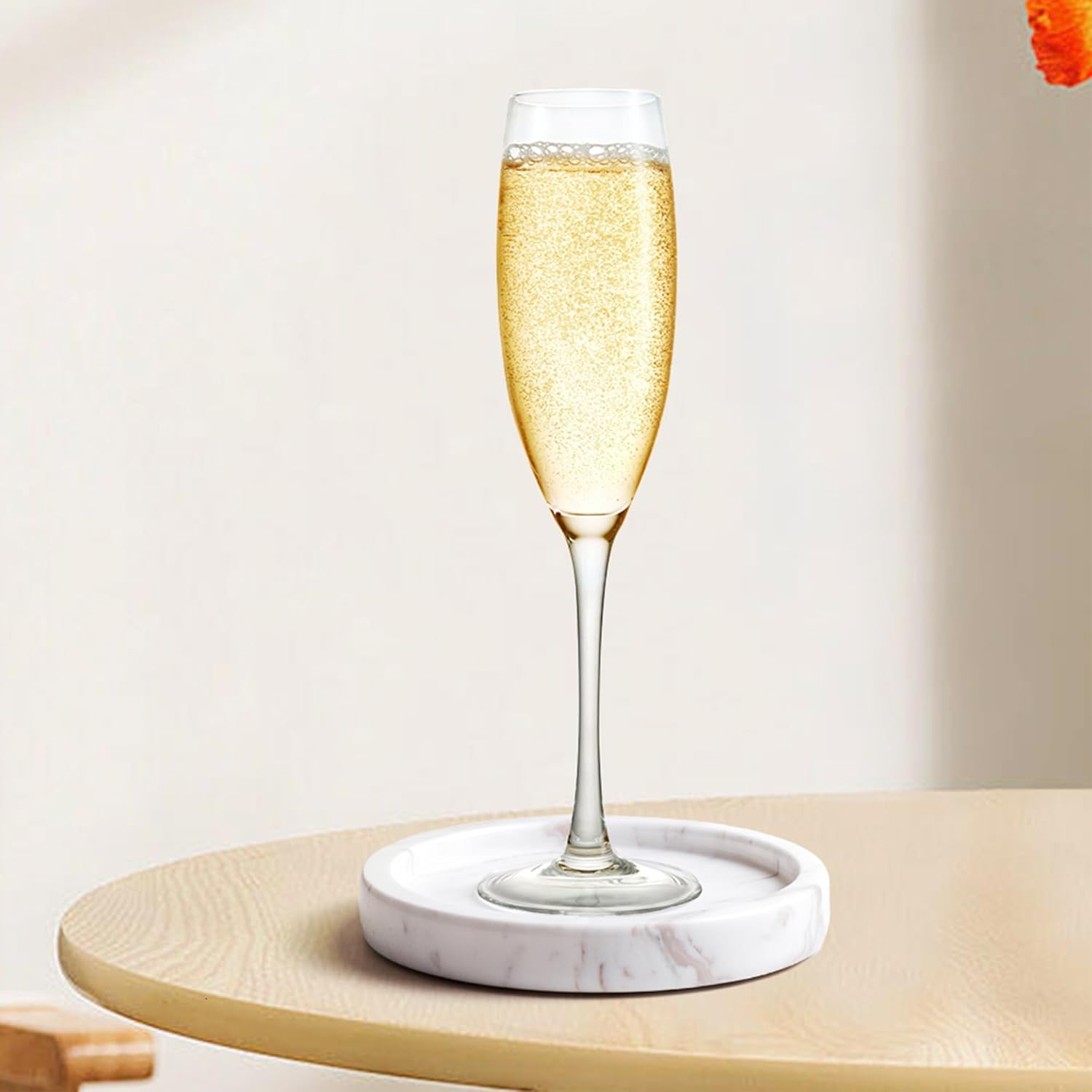 Natural Marble Tray for Rings and Jewelry 59 Inch Round Decorative Dish