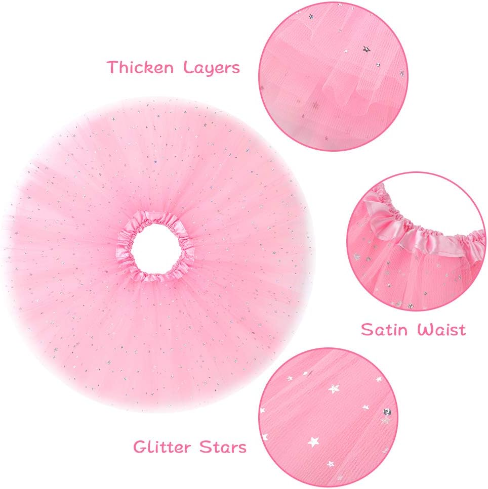 Yocharm 10pcs Multicolored Princess Crown Tiara Ballet Tutu Accessories for Girls Party Favors