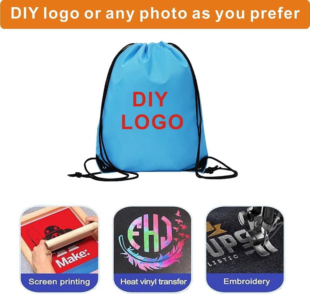 Bulk Drawstring Backpacks 30 Pack Gym Sports Bags for Travel and More