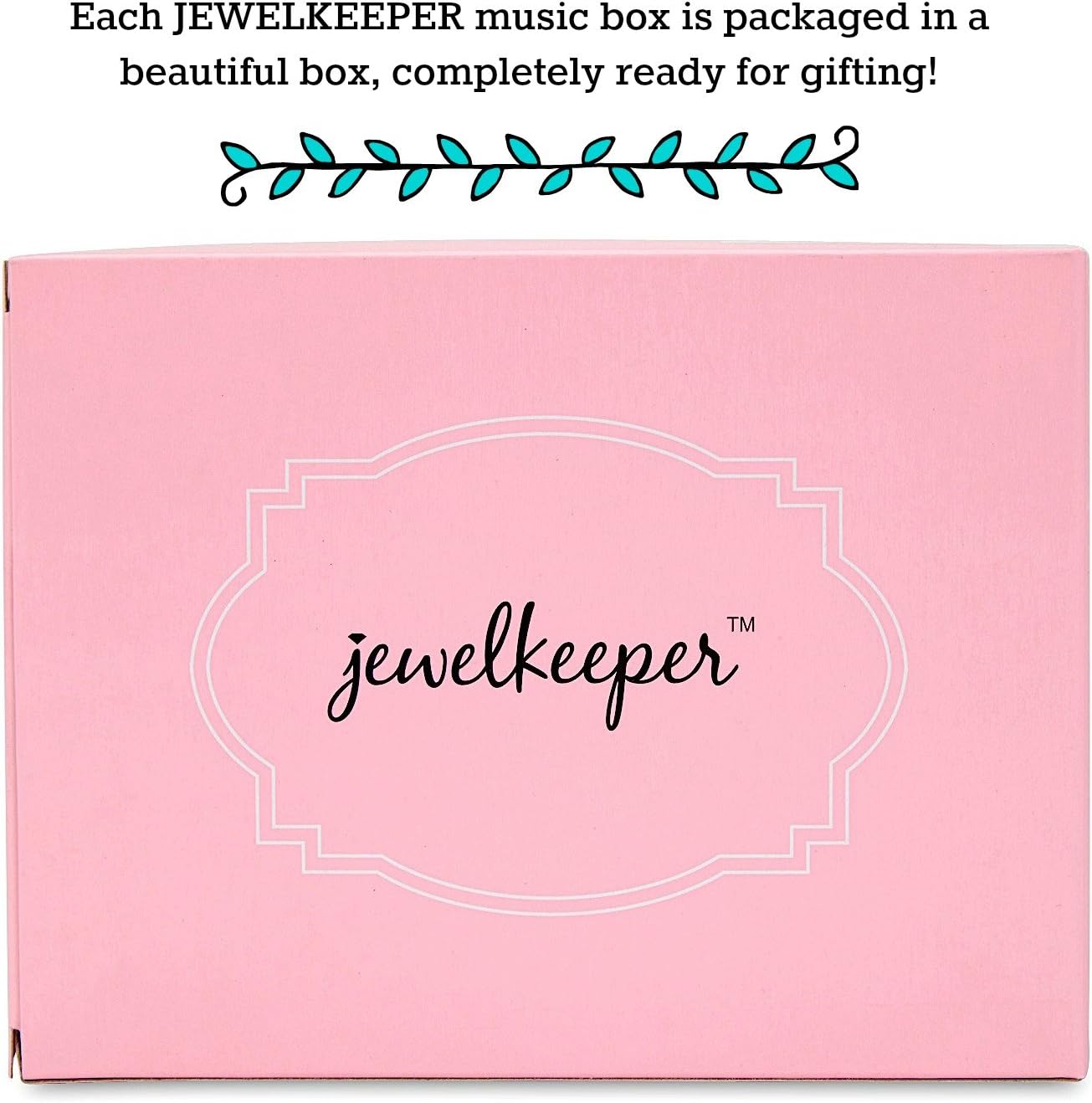 Jewelkeeper Girls Musical Jewelry Storage Box with Twirling Fairy Blue and White Star Design