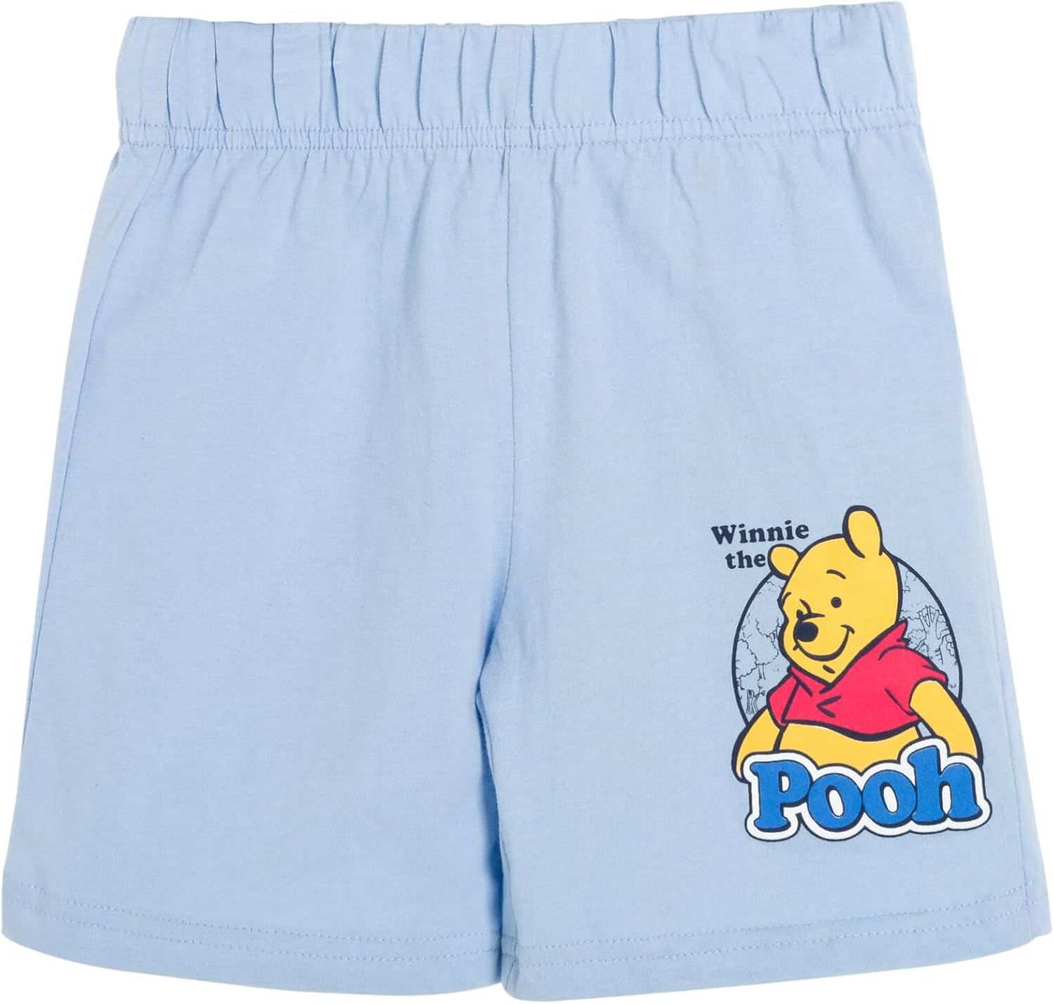 Disney Mickey Mouse Eeyore Donald Duck Pluto Winnie The Pooh Piglet Tigger Graphic T-Shirt and Shorts Set for Kids