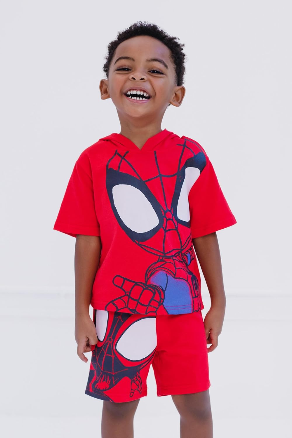 Marvel Spidey Hoodie and French Terry Shorts for Kids 2T-10-12