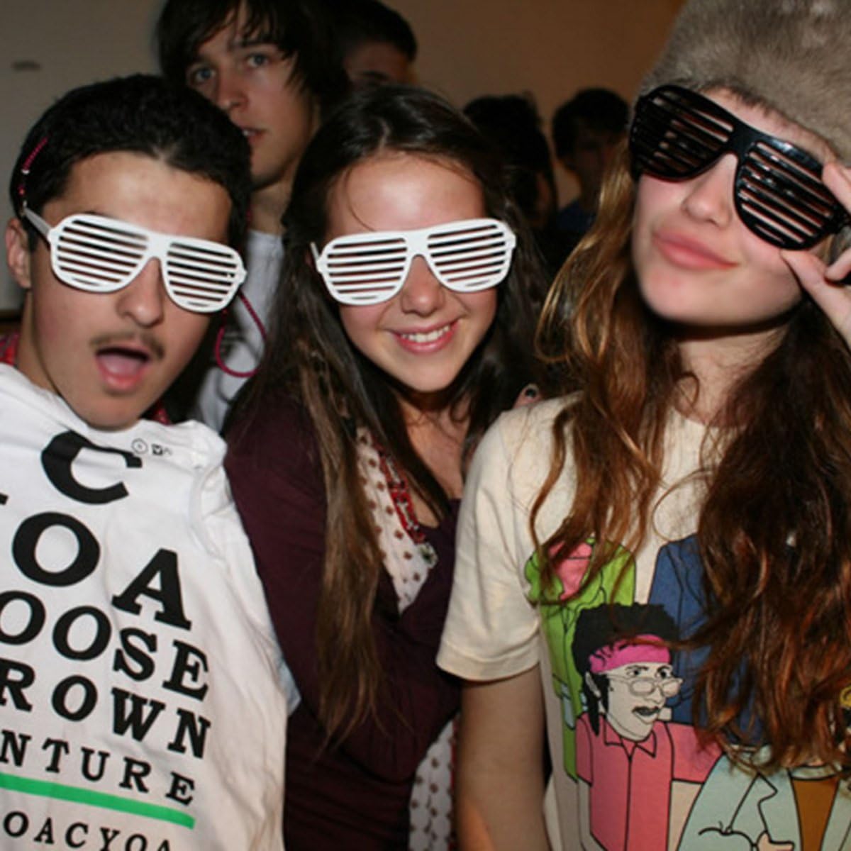 12 Pack Neon Color Shutter Style Glasses 80s Party