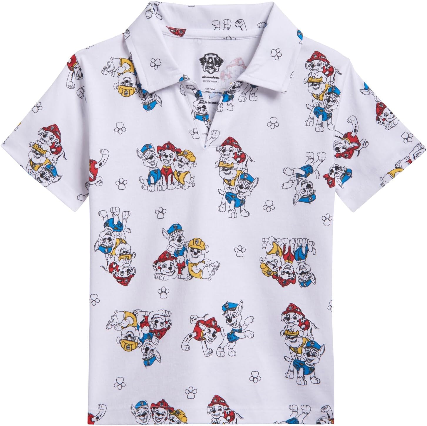 Paw Patrol Chase Marshall Rubble Polo Shirt and Shorts Set for Boys