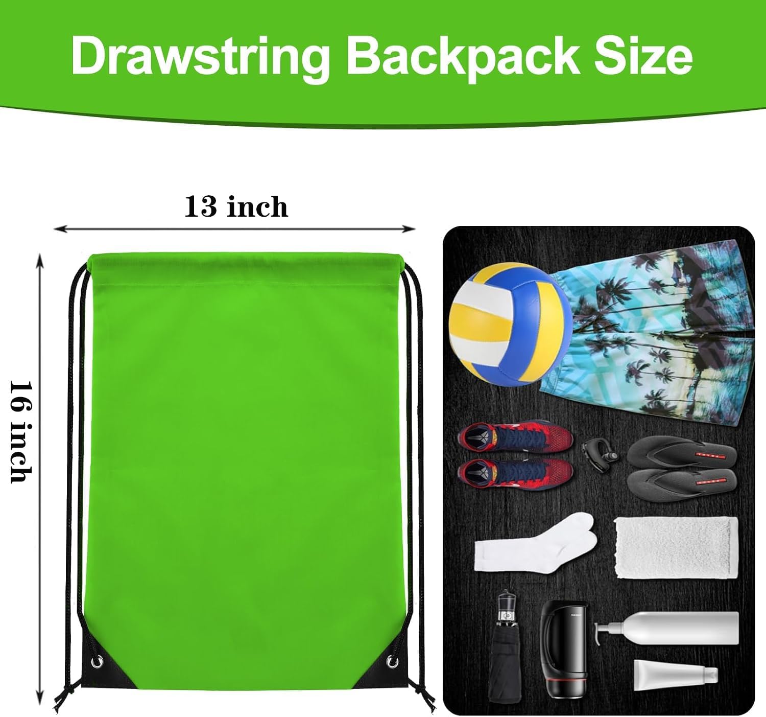 60 Pieces Drawstring Sports Backpack Bags Bulk Gym Sack for Men Women Outdoor