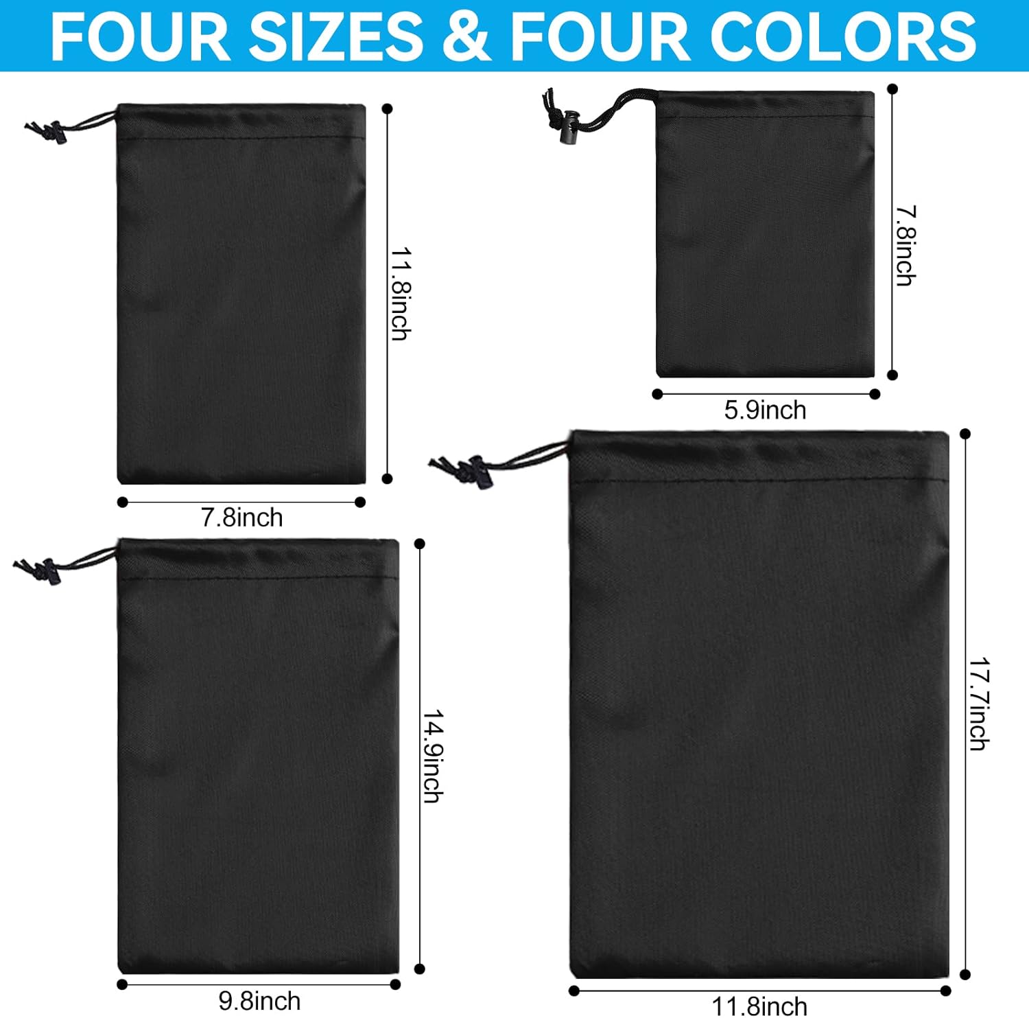 iMucci Upgrade Waterproof Drawstring Bag for Gym Travel Hiking Yoga Shopping