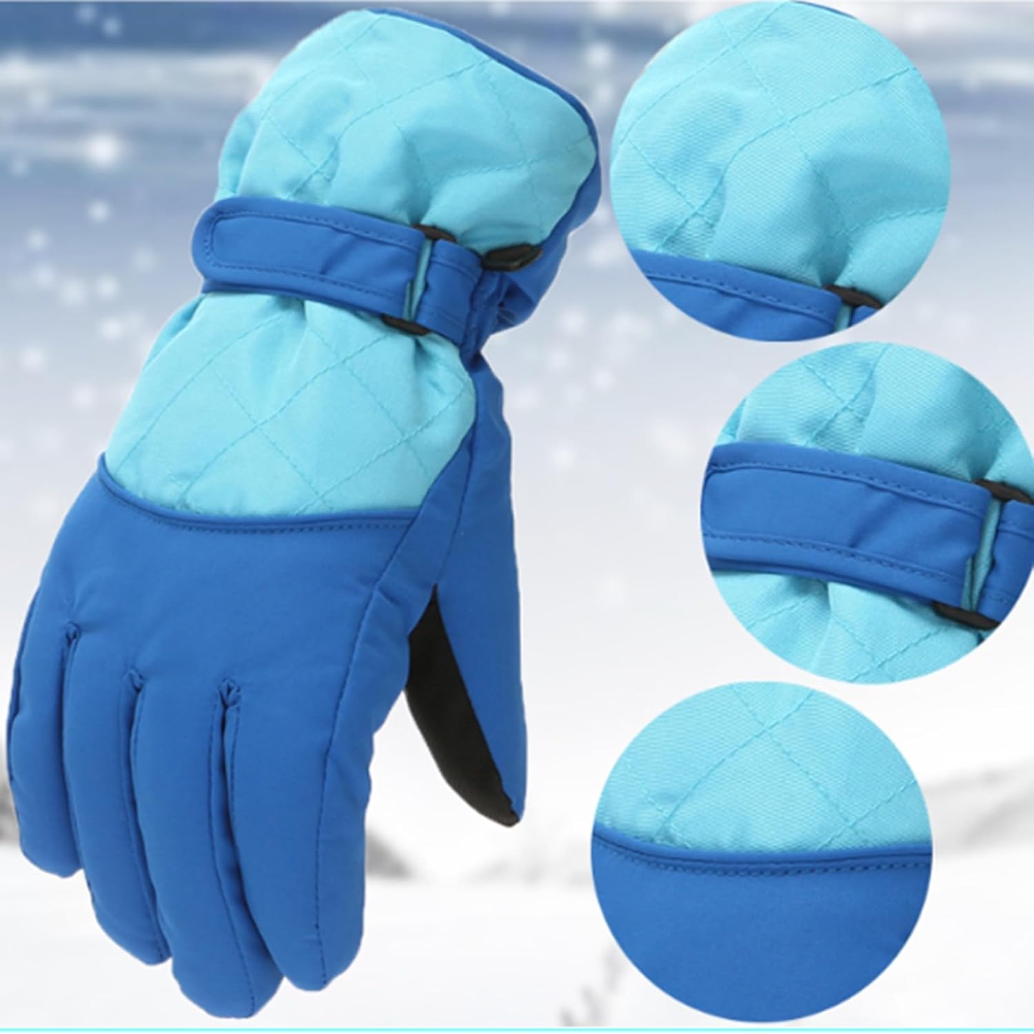 Winter Windproof Warm Gloves for Boys and Girls Outdoor Skating Snow Ski Gloves Snowboarding Kids Gloves Stylish
