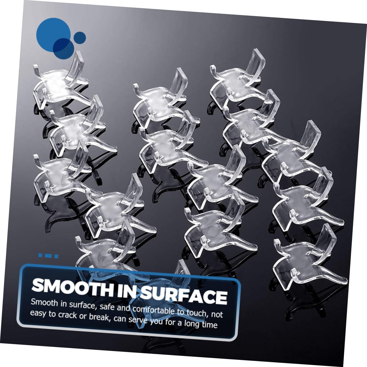 FRCOLOR 24pcs Acrylic Crystal Display Stand for Jewelry and Stones