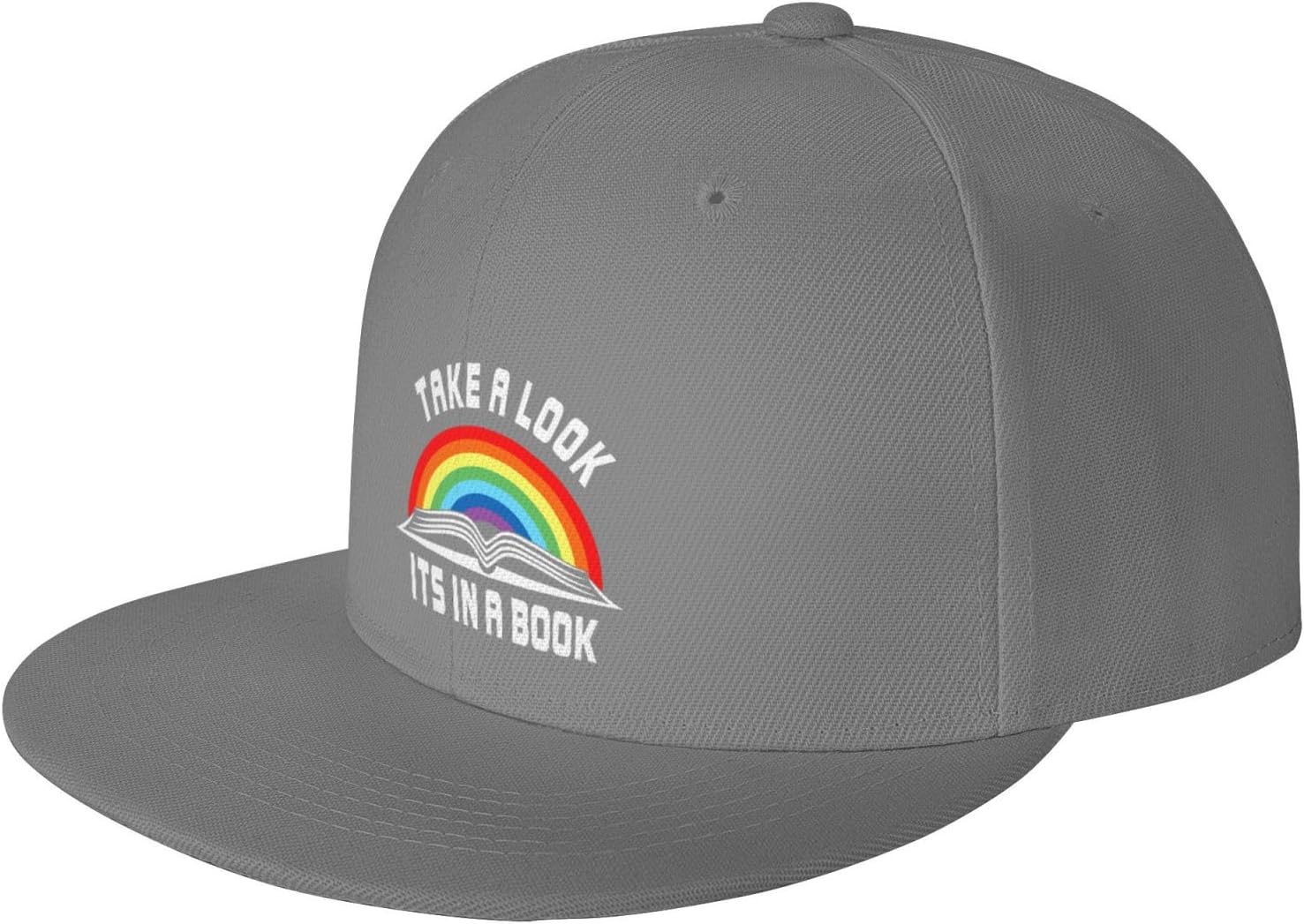 Take A Look Its In A Book Trucker Hat Fashion Flat Bill Adjustable Baseball Cap
