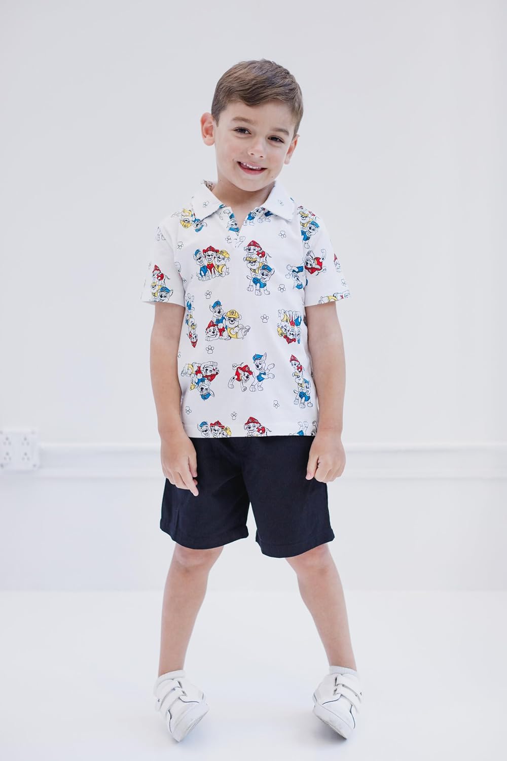 Paw Patrol Chase Marshall Rubble Polo Shirt and Shorts Set for Boys