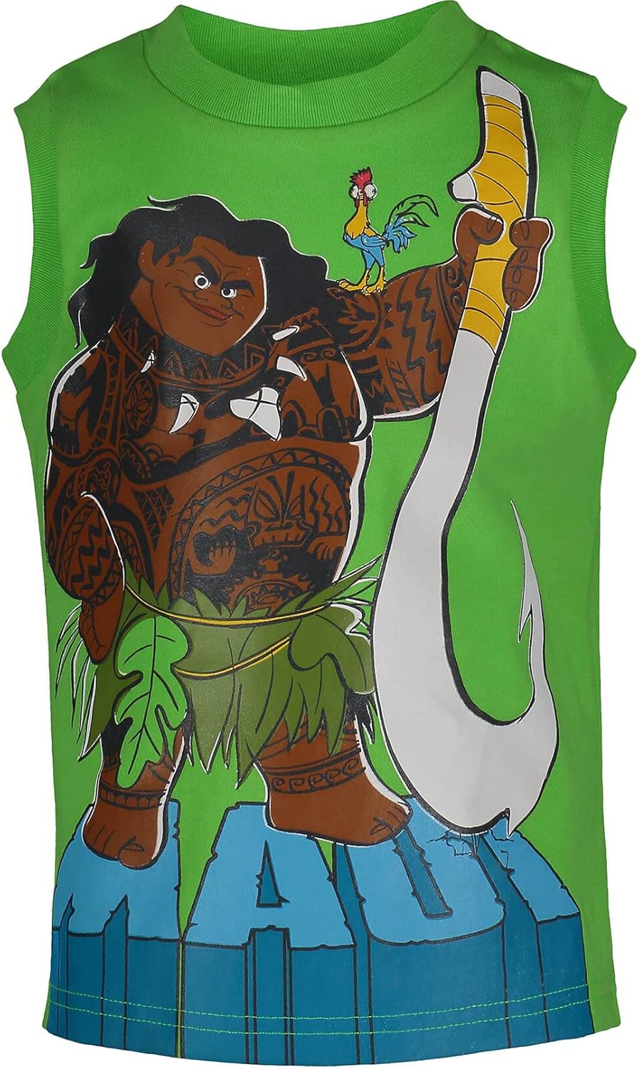 Disney Moana Maui French Terry Graphic T-Shirt and Shorts 3 Piece Set for Boys