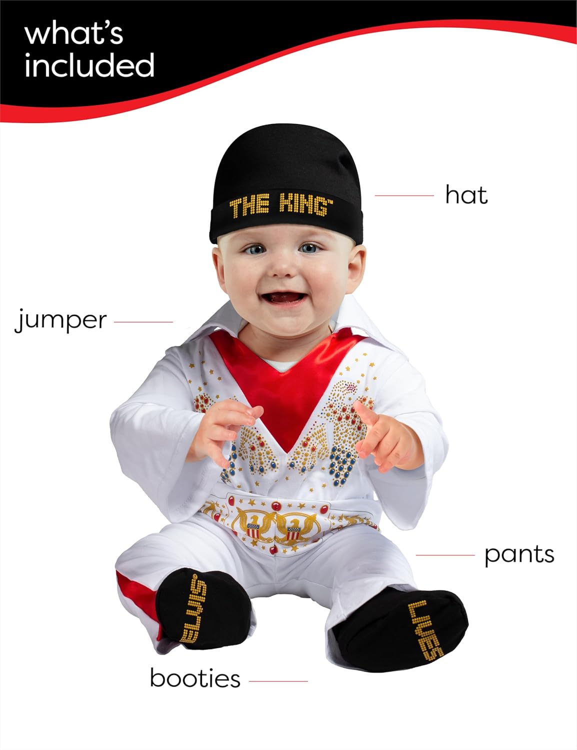 Rubies Baby Boys Elvis Costume Party Supplies Multi Color