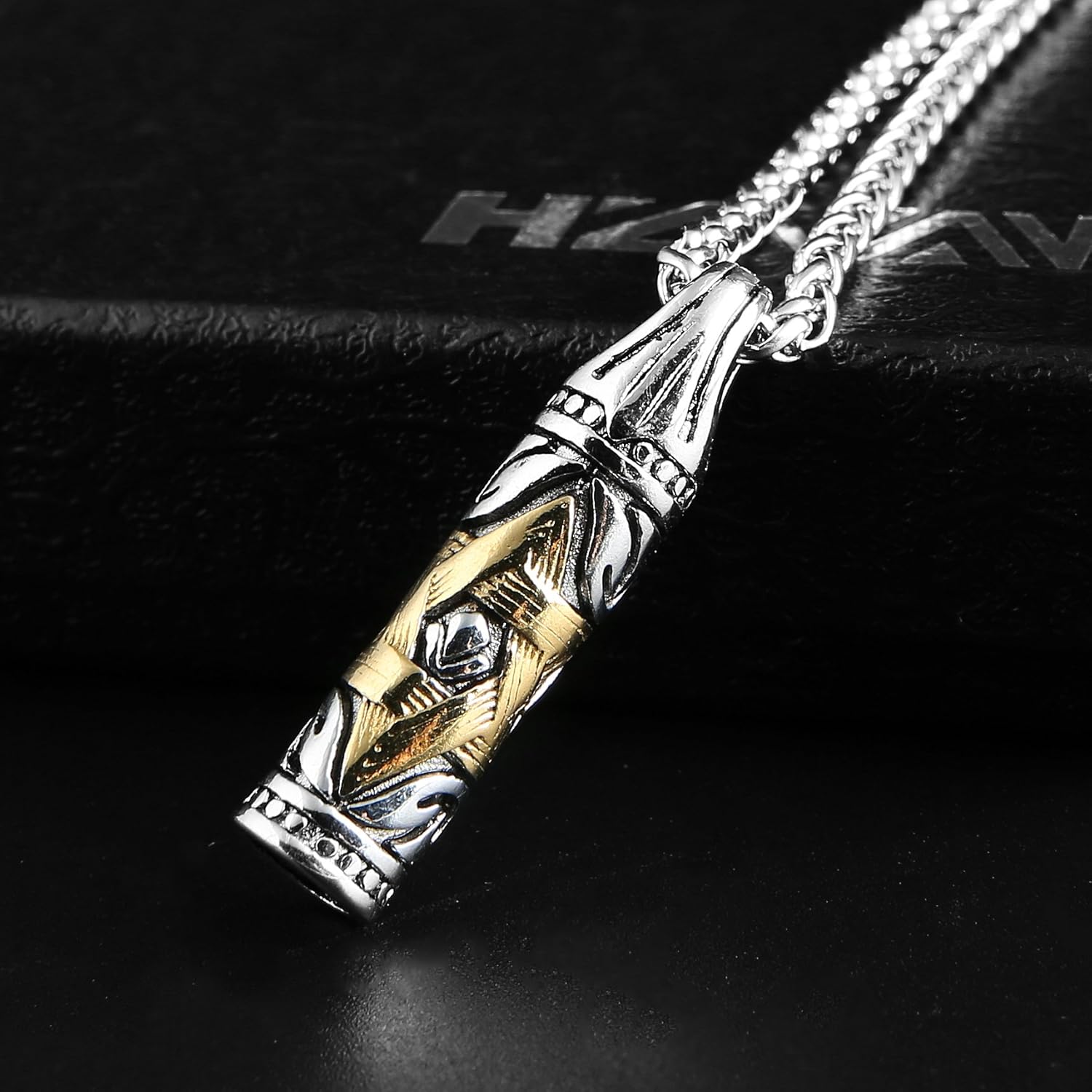 HZMAN Star of David Pendant Necklace for Women Men Silver Stainless Steel Chain Israel Jewelry