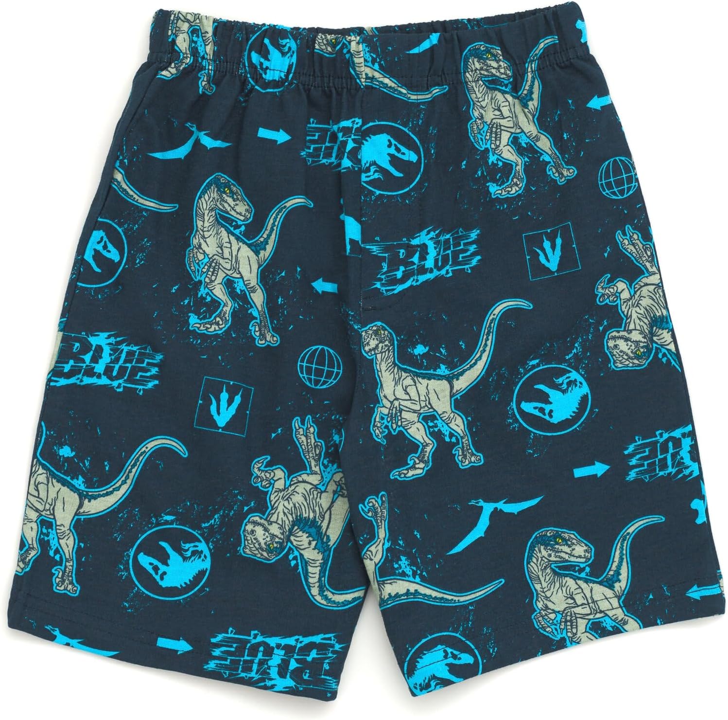 Jurassic World Blue Graphic Sweatshirt and Bike Shorts Set for Kids