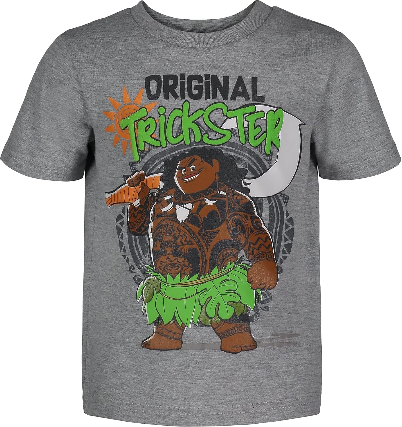 Disney Moana Maui French Terry Graphic T-Shirt and Shorts 3 Piece Set for Boys