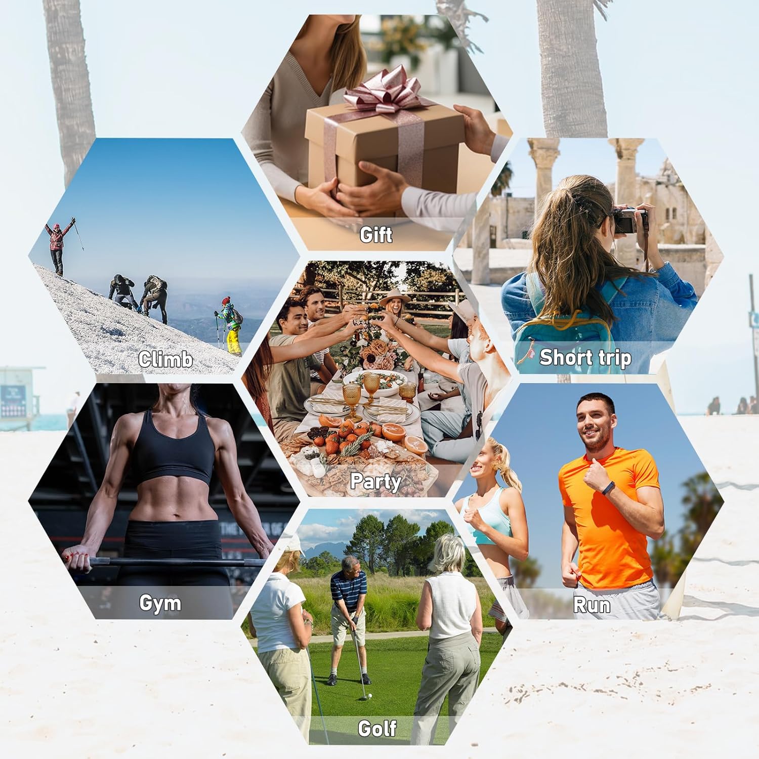 iMucci Upgrade Waterproof Drawstring Bag for Gym Travel Hiking Yoga Shopping