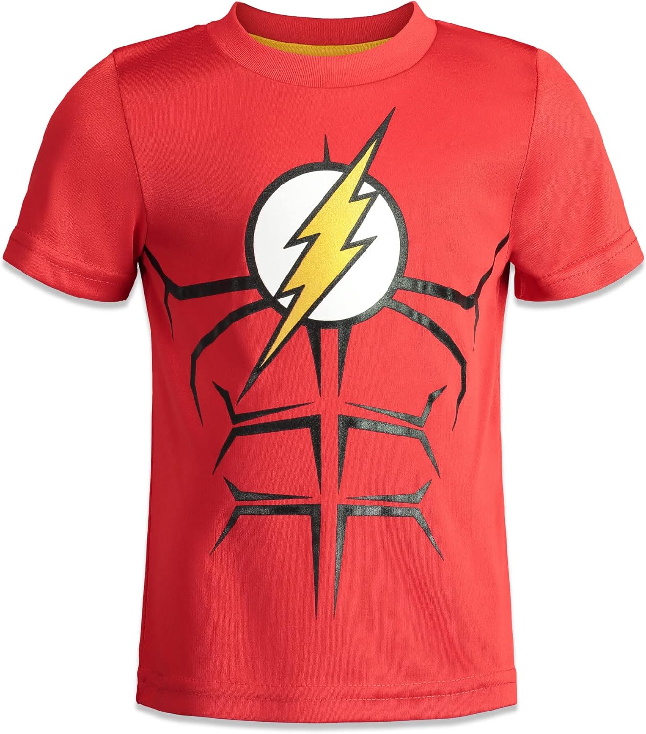 DC Comics Justice League Athletic Pullover T-Shirt and Mesh Shorts for Kids